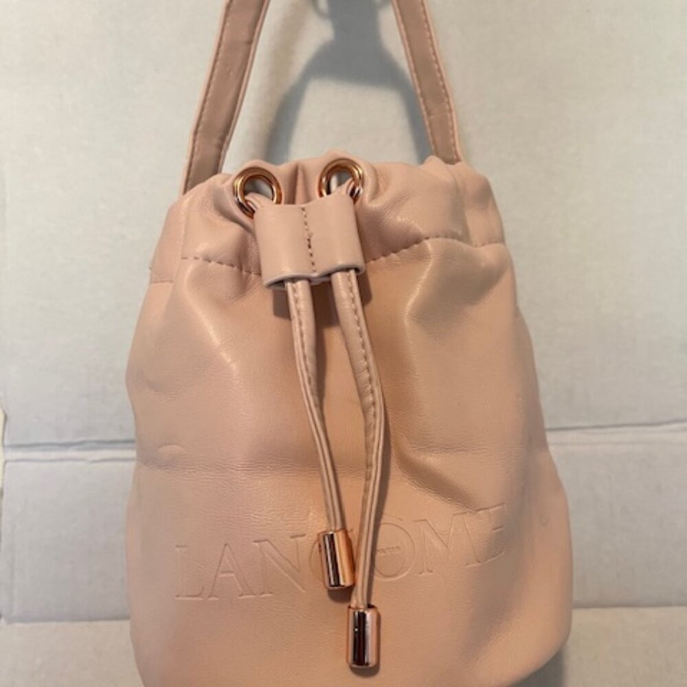Lancome Paris bucket shaped toiletries bag.